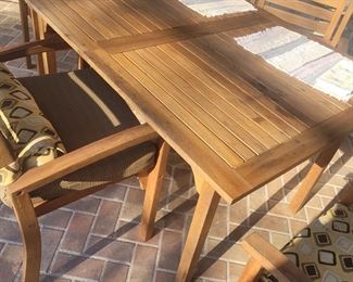 Lanai table and chairs