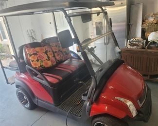 Golf car, 2012 Club Cr President, L class purchased in 2016, reconditioned and refurbished y the dealer. Dec 2020 new batteries, 02/2022 new tires, rear seat