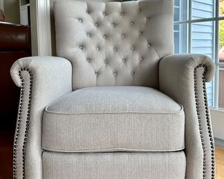 Recliner with Nailhead Trim