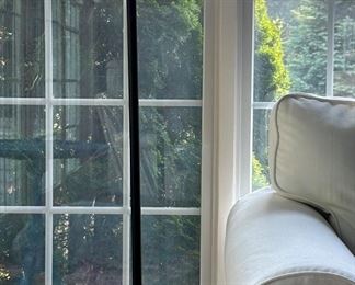 Iron Lamp with Ruffled Shade