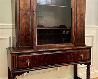 Antique Petite China Cabinet