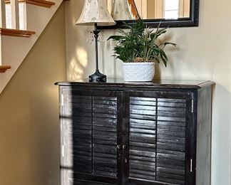 Painted Cabinet with Shelves