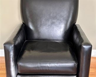 Crate & Barrel Leather Recliner