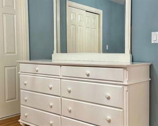 Painted Vermont Tubbs Dresser & Mirror