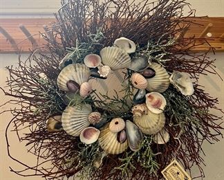 Hand Made Seashell Wreath