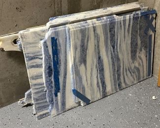 Blue & White Marble
