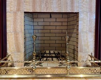 Fireplace Bumper & Andirons