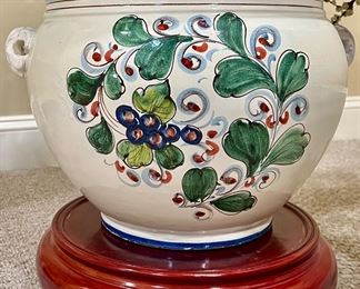 Pottery Planter on Pedestal