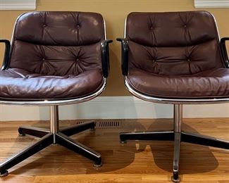 (2) Knoll Executive Armchairs by Charles Pollock