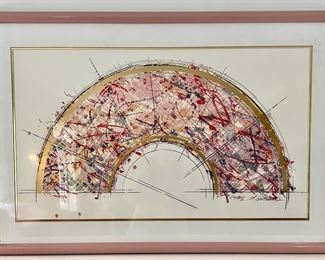 "Fan II" Lithograph, Signed