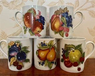 (5) Rochard Limoges France Mugs