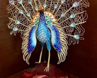 Enamel Peacock