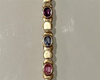 14K & Gem Stone Bracelet