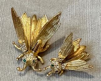 Winged Vintage Bug Pins