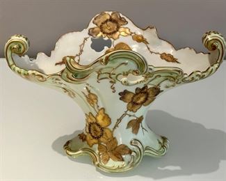 Vintage Hand Painted Pairpoint Centerpiece or Fruit Dish