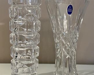 (2) Crystal Vases