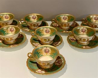 (8) Rosenthal Ivory Teacups & Saucers