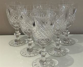 (6) Hawkes Wine Glasses