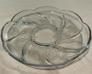 Etched Appetizer Dish