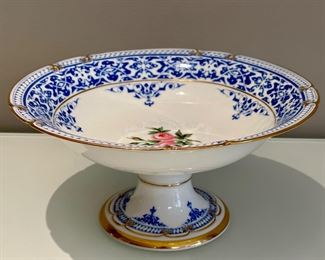 Lovely hand painted compote, vintage