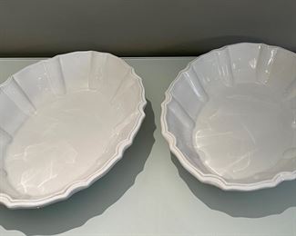 (2) Scalloped Edge Serving Dishes