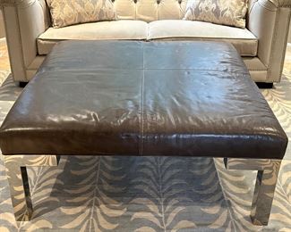 Mitchell Gold & Bob Williams Leather Ottoman