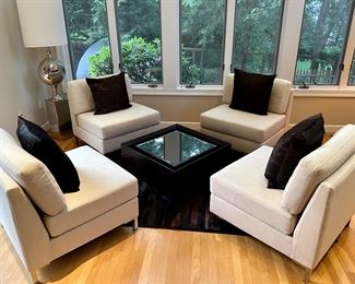 Elegant seating for 4 with Moura Starr Cocktail Table!