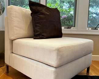 (4) Occasional Chairs with Chrome Legs