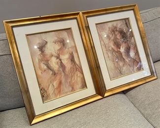 "Gentle Movement I" Lithograph, Signed 343/650 & "Gentle Movements II" Lithograph, Signed 559/650