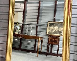 Oversized Antique Vintage Gilt Mirror