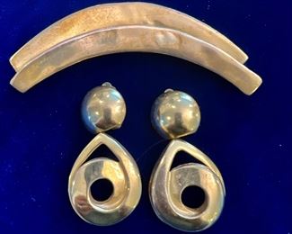 Vintage Steve Vaubel Earrings & Brooch