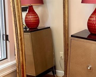 Oversized Standing Antique Mirror