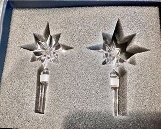 Waterford Crystal  star bottle stoppers NIB.