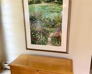 Lane cedar chest with key.