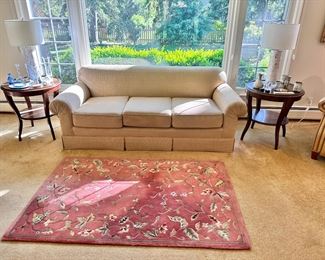 Beautiful clean custom sofa.