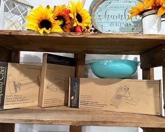 New in box pampered chef items. Pyrex. 