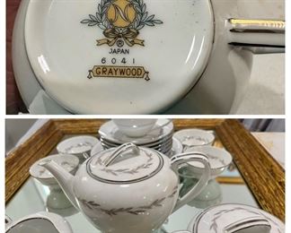 Noritake graywood dessert set