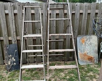 Wooden ladders 