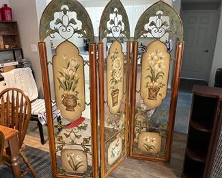 Hand Painted Metal Screen