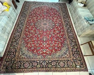 Hand Knotted Najafabad Area Rug, 8'9"x12', Iran, Primary Color is Red