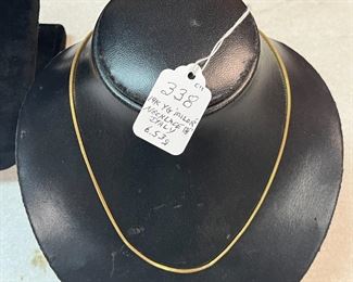14k YG 18" Necklace, Italian-Milor,  6.53g
