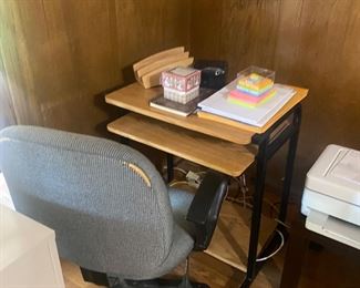 Office Chair and Desk 
