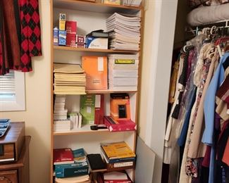 Lots of office supplies