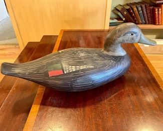 Early 20th c. Black Duck Decoy