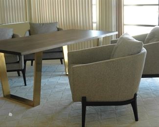 Square Roots Dining Table &(4) Four Hands Chairs