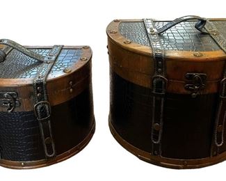 Vintage Leather Storage Trunks