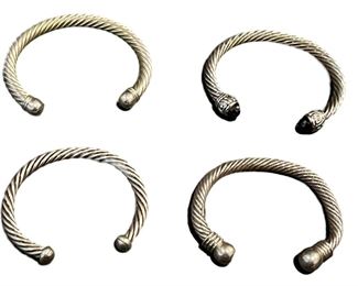 Sterling Costume Vintage Cuff Bracelets