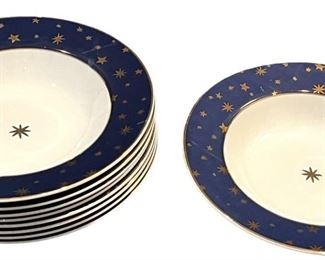 Sakura Galaxy 14K Gold Soup Bowls