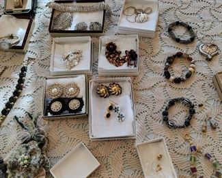 earrings and bracelets
