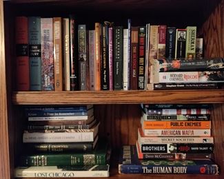 Books: American History, Civil War, American West, World War II, Mystery novels